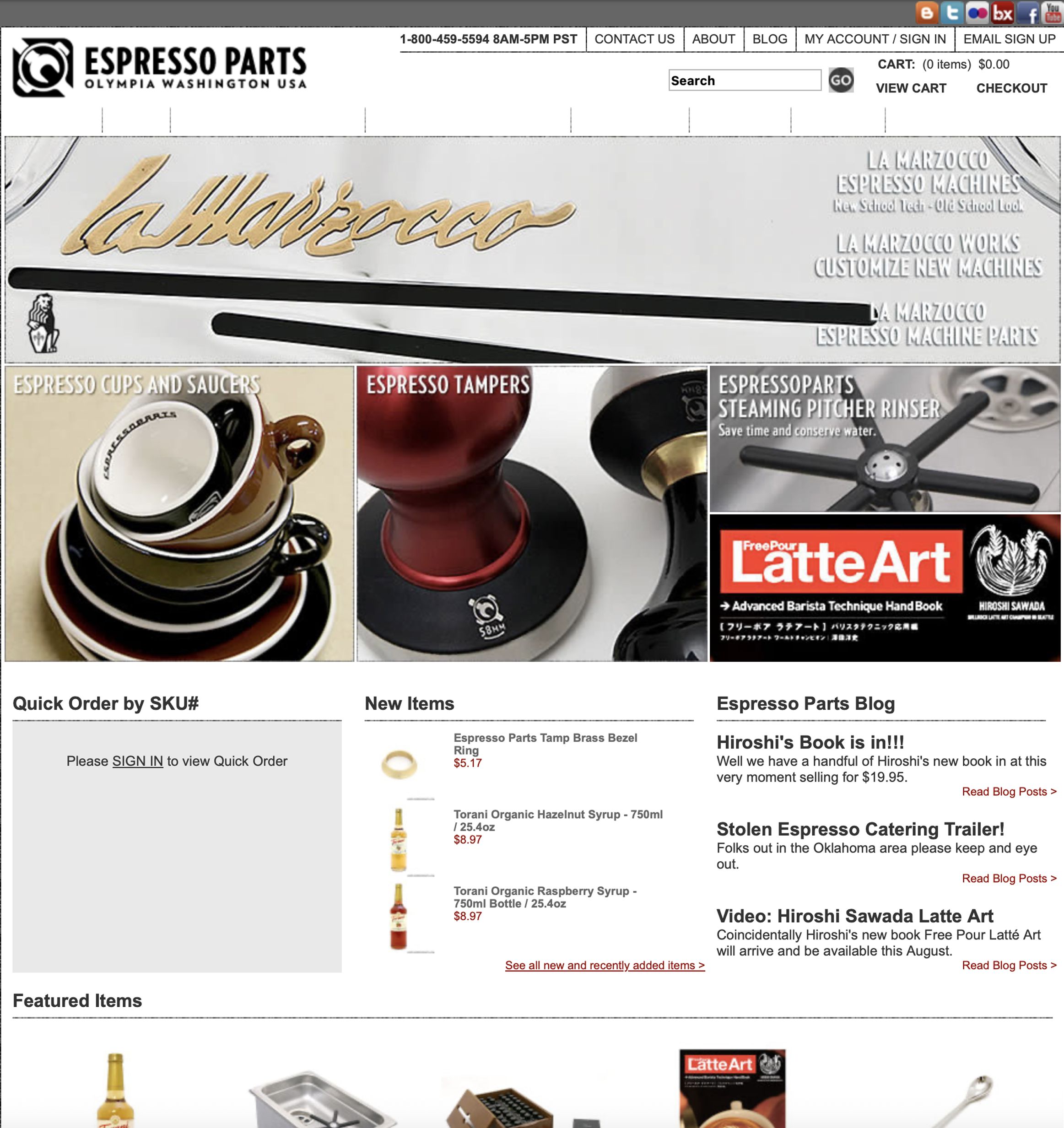 Espresso Parts Home